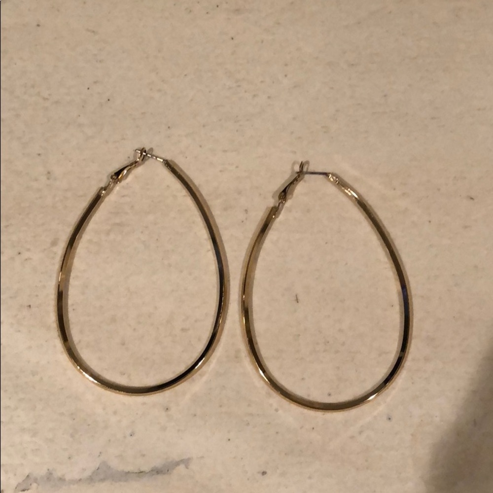 Oval hoop gold